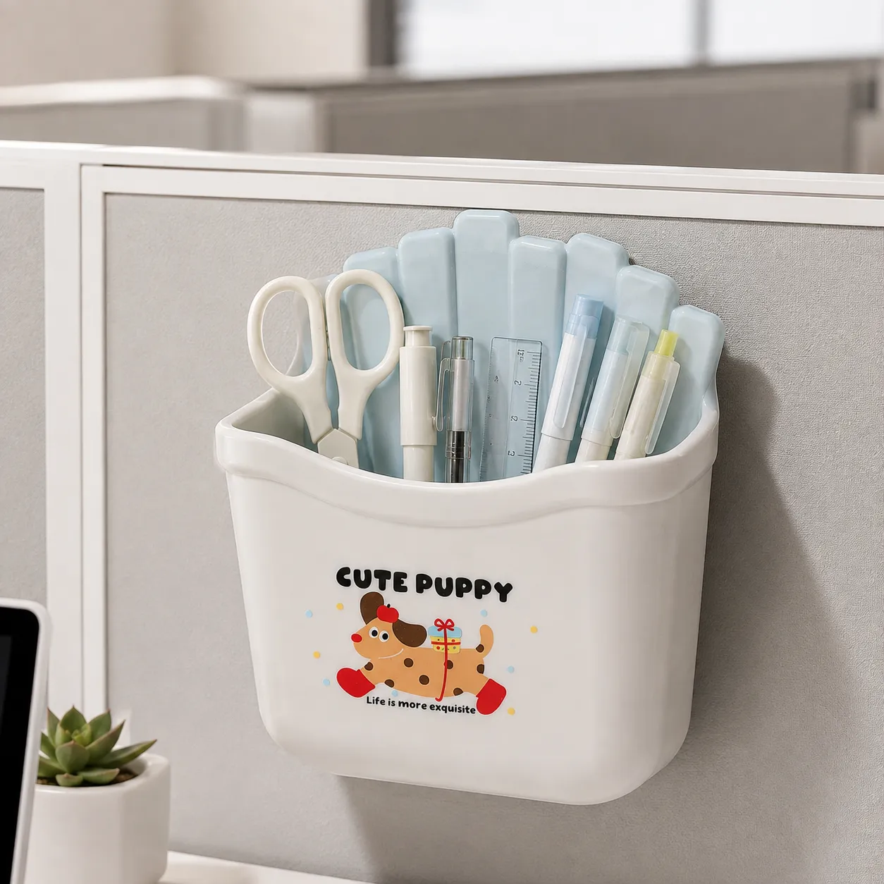 Cute Brush Holder Wall Mounted 2