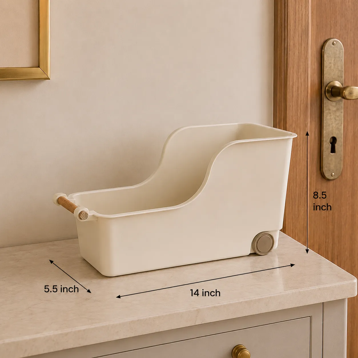 Flexi Glide on Organizer with Wooden Handle 3