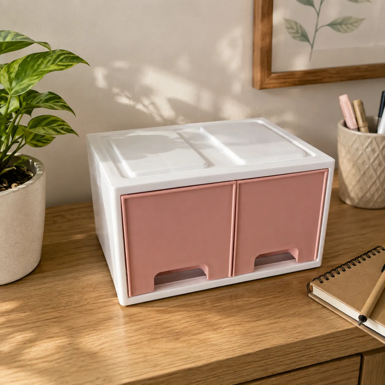 Dual Drawer Storage Box 3