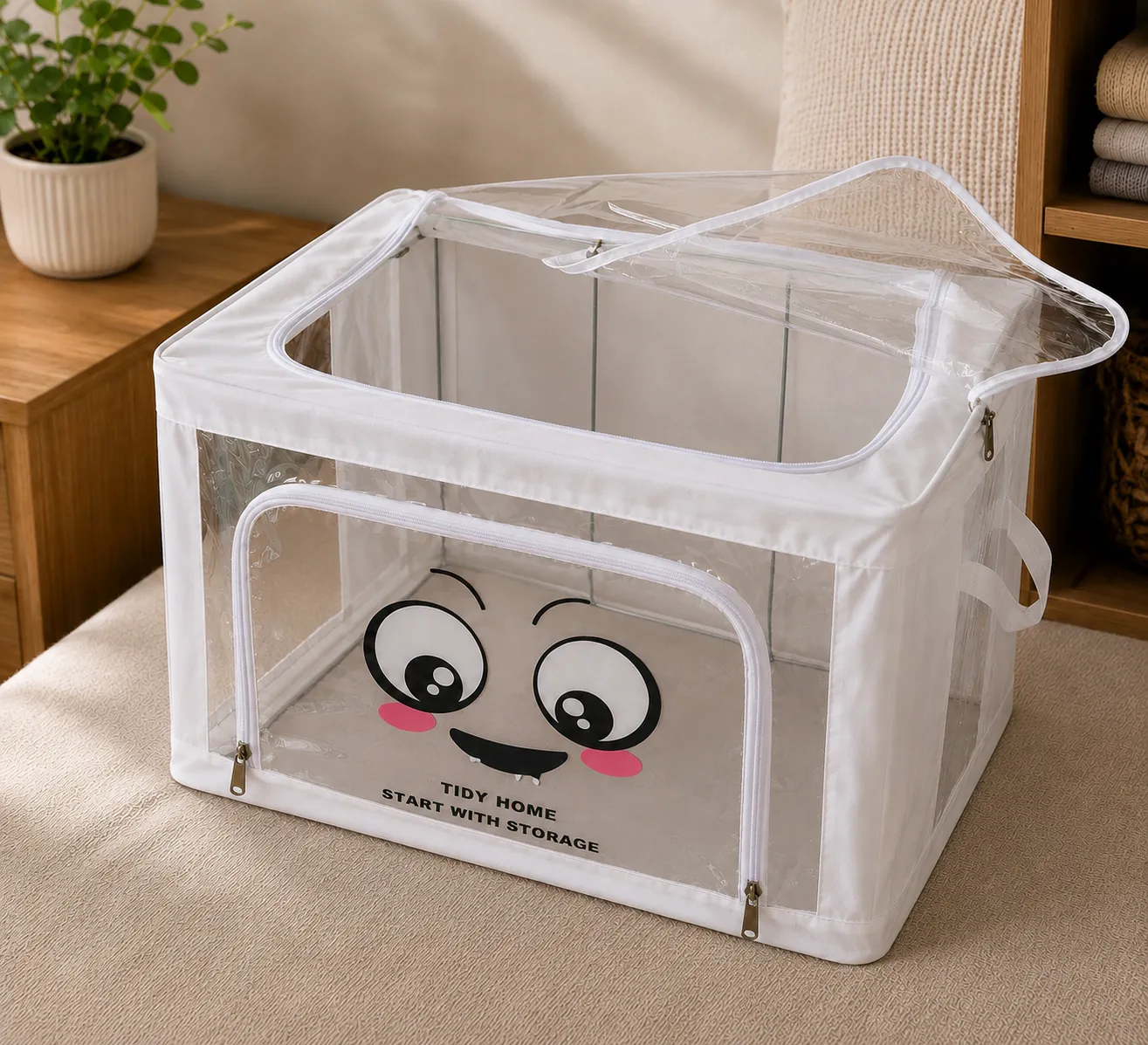 Cloth Storage BOX(with front zip) 3