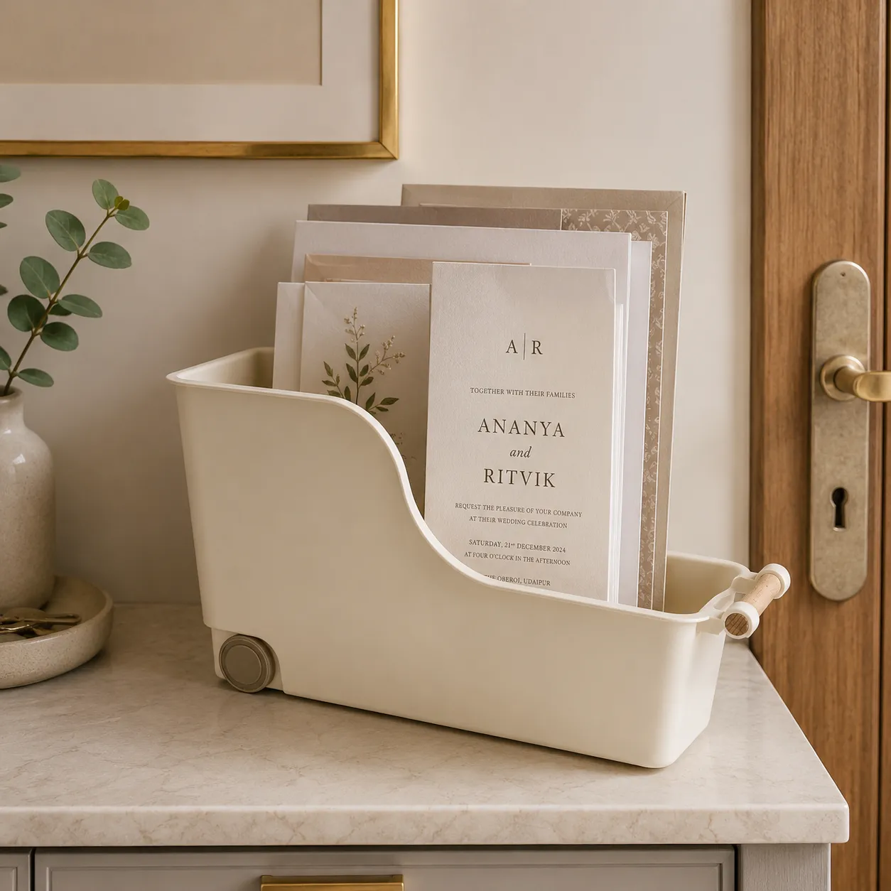 Flexi Glide on Organizer with Wooden Handle 2