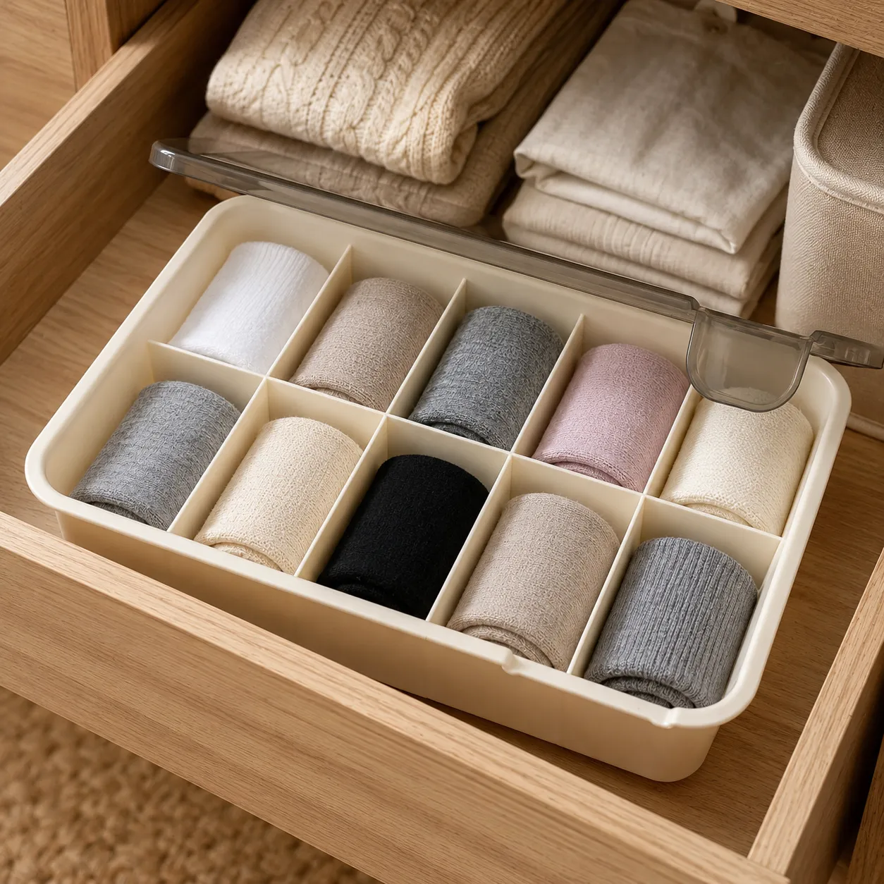 Partition Box with Lid 2