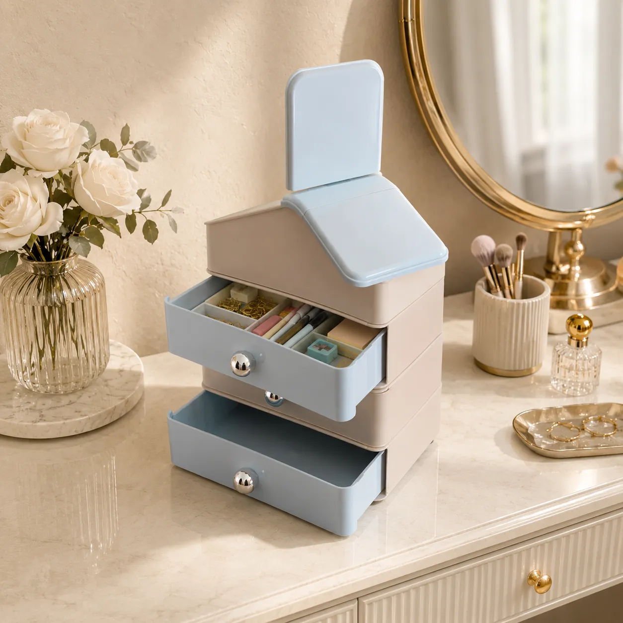 House-Shaped Multi-Drawer Organizer 3