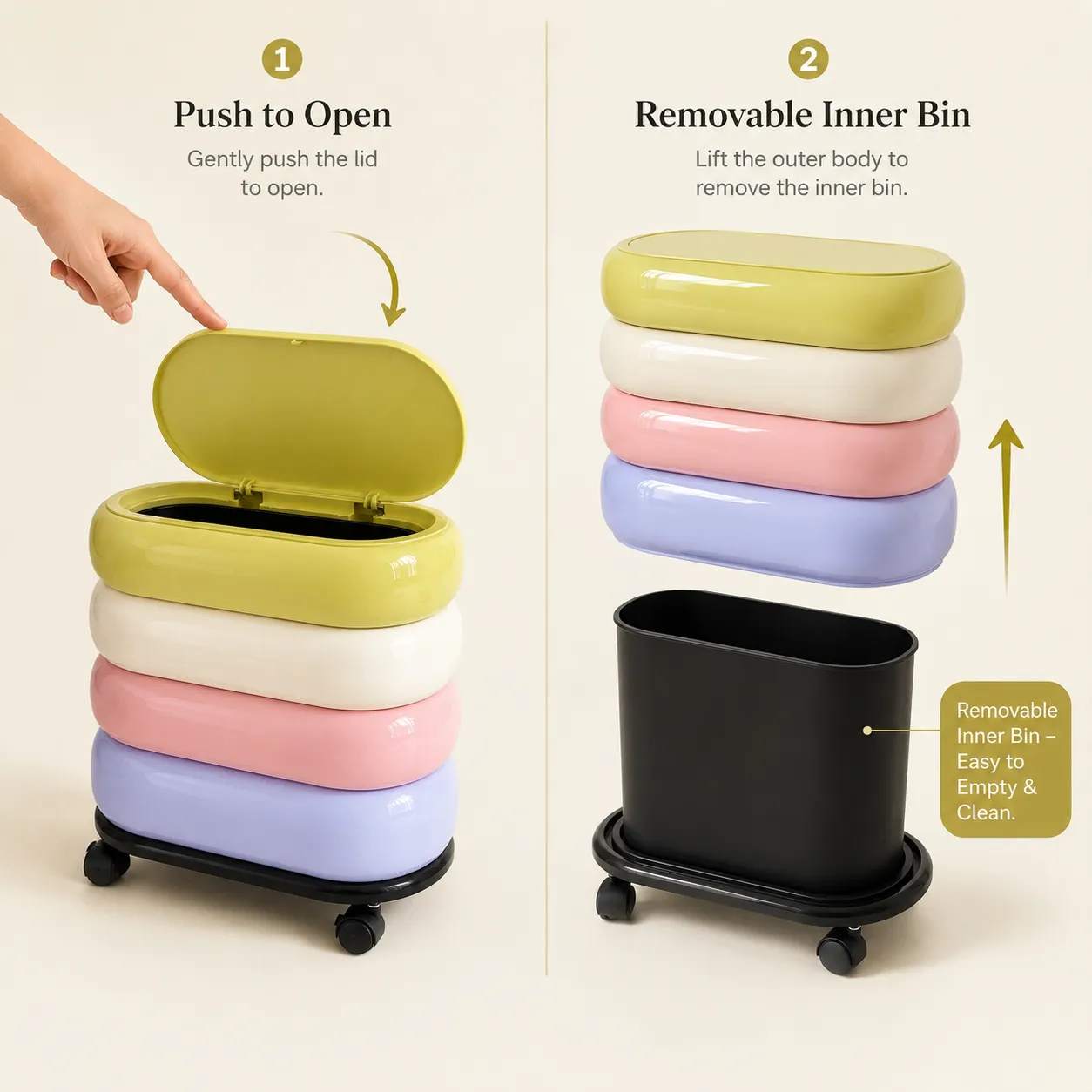 Pastel Push Open Tub 4