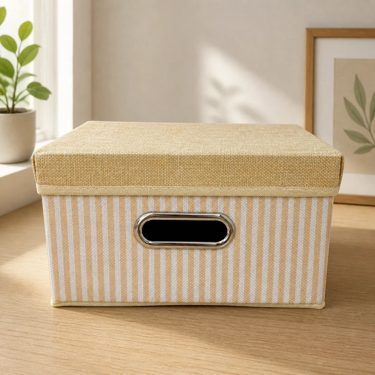 Cloth Storage Box with Lid Small 4
