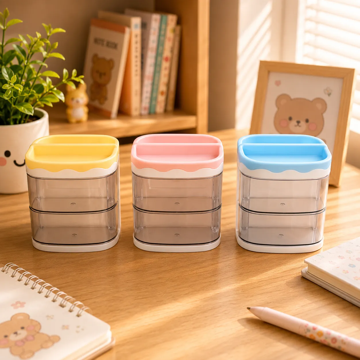 Pen Stand with Draw 6