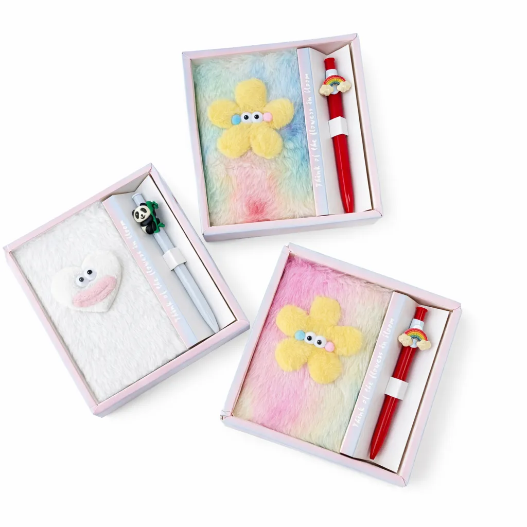 Soft Fur A6 Diary With Pen 2