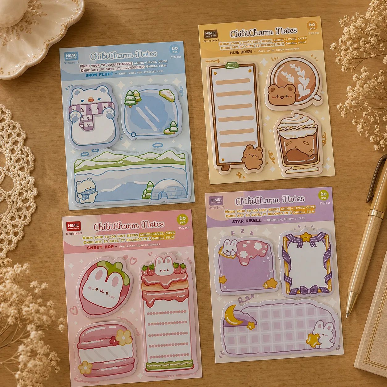 Sweet Hop Sticky Notes (60 Pieces) 2